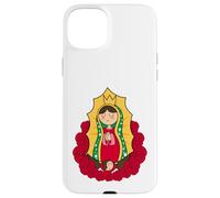 Our Lady of Guadalupe Chibi Style Tee Mexican Devotion Carcasa para iPhone 15 Plus