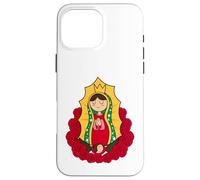 Our Lady of Guadalupe Chibi Style Tee Mexican Devotion Carcasa para iPhone 16 Pro Max