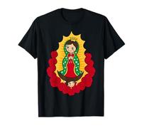 Our Lady of Guadalupe Nuestra Señora de Guadalupe Cartoon Camiseta