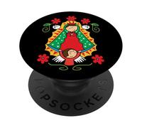 Our Lady of Guadalupe Sant Mary For Christians, Catholics PopSockets PopGrip Adhesivo