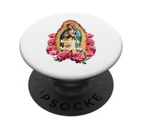 Our Lady of Guadalupe Virgin Mary Catholic Saint PopSockets PopGrip Adhesivo