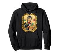 Our Lady of Perpetual Help Bendita Madre María Icono católico Sudadera con Capucha