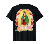 Our Lady Virgen De Guadalupe Saint Virgin Mary Roses Flowers Camiseta