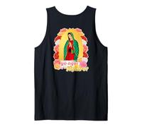 Our Lady Virgen De Guadalupe Saint Virgin Mary Roses Flowers Camiseta sin Mangas