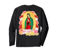Our Lady Virgen De Guadalupe Saint Virgin Mary Roses Flowers Manga Larga