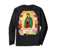 Our Lady Virgen De Guadalupe Saint Virgin Mary Roses Flowers Manga Larga