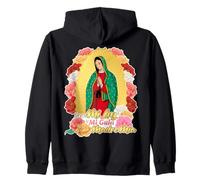 Our Lady Virgen De Guadalupe Saint Virgin Mary Roses Flowers Sudadera con Capucha