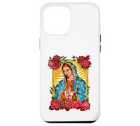 Our Lady Virgen De Guadalupe Saint Virgin, Red Rose Flower Carcasa para iPhone 12 Pro MAX