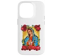 Our Lady Virgen De Guadalupe Saint Virgin, Red Rose Flower Carcasa para iPhone 14 Pro