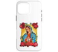Our Lady Virgen De Guadalupe Saint Virgin, Red Rose Flower Carcasa para iPhone 16 Pro MAX