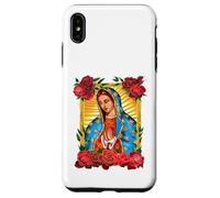 Our Lady Virgen De Guadalupe Saint Virgin, Red Rose Flower Carcasa para iPhone XS MAX