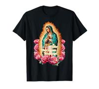 Our Lady Virgen De Guadalupe Virgin Mary Catholic Saint Art Camiseta