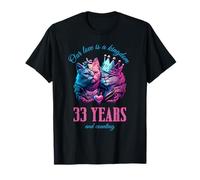 Our Love is a Kingdom 33 Años 33 Aniversario de Boda Gato Camiseta