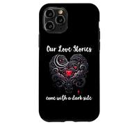 Our Love Stories Come with a Dark Side Romance Smutty Book Carcasa para iPhone 11 Pro