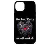 Our Love Stories Come with a Dark Side Romance Smutty Book Carcasa para iPhone 15 Plus