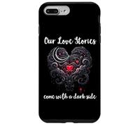 Our Love Stories Come with a Dark Side Romance Smutty Book Carcasa para iPhone 7 Plus/8 Plus