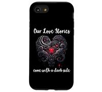 Our Love Stories Come with a Dark Side Romance Smutty Book Carcasa para iPhone SE (2020) / 7 / 8