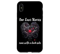 Our Love Stories Come with a Dark Side Romance Smutty Book Carcasa para iPhone XS Max