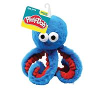 Buosha Hasbro Play-Doh - Juguete de Pulpo para Perro, Juguete chirriante de Felpa de 6.5 Pulgadas, Azul/Rojo