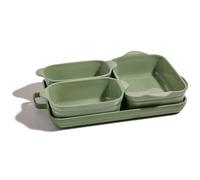 Our Place Juego de utensilios para hornear | Colección de 5 piezas de cerámica para hornear con sartén de estufa a horno | Sartenes antiadherentes no tóxicas sin PFA, alfombrilla para horno y platos