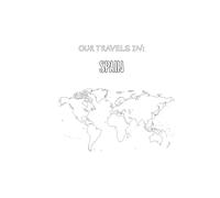 OUR TRAVELS IN: SPAIN: A minimalist, scrapbook-style travel journal for everyone to document their travel adventures.