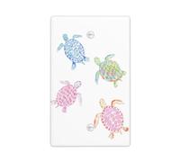 Our Whimsical Turtles - Placa de pared en blanco para interruptor de luz, decorativa, 1 banda, para cocina, baño, tamaño 11,4 x 7 cm