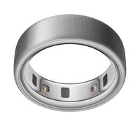 OURA Ring 4 Anillo Inteligente - Brushed Silver - Talla 7 | Averigua tu Talla con el Kit de Tallaje Ring 4 | Monitoriza el sueño, la FC, el estrés y más - hasta 8 días de autonomía