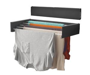 OurHouse Tendedero de Pared Retráctil, para Interiores y Exteriores, Resistente a la Intemperie, Plegable, Espacio de Secado de 3,5 m y 20 kg de Ropa, Fácil Instalación, Ahorro de Espacio (70 cm