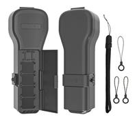 OURHZTB Funda de bolsillo con 4 ranuras para filtro de lente, tapa protectora de cardán con tapa protectora para 5 filtros, caja de almacenamiento para accesorios DJI Osmo Pocket 4/3 (gris oscuro)