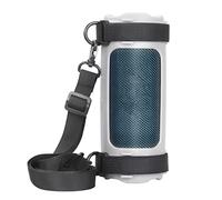 OURHZTB Funda de silicona compatible con altavoz Bluetooth portátil JBL Flip 7, funda protectora suave con correa de hombro ajustable para viajes al aire libre, accesorios de transporte (gris)