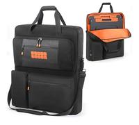 OURHZTB Funda de transporte compatible con Jackery SolarSaga 100 W, 200 W, 200 W, panel solar portátil bifacial, bolsa de almacenamiento de viaje para 2 paneles de batería con bolsillos para cable de