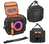 OURHZTB Funda de transporte para altavoz compatible con JBL Partybox Encore Essential/Essential 2, funda de viaje para altavoz portátil, bolsa de almacenamiento con bolsillos para cargador, accesorios