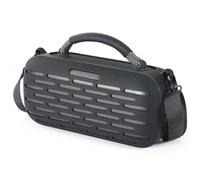 OURHZTB Funda protectora de silicona compatible con altavoz Bluetooth portátil Bose SoundLink Max, fundas de transporte con correa para el hombro (negro)