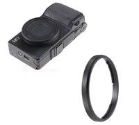 OURHZTB GR2 - Anillo decorativo de metal para cámara Ricoh GRII GR2, aleación de aluminio, accesorio decorativo para lente de cámara, color negro