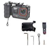 OURHZTB Kit de agarre de mango de cámara para Insta360 Ace Pro 2/Ace Pro, soporte de montaje de expansión de liberación rápida con botón de obturador, interfaz de zapata fría para accesorios de cámara