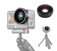 OURHZTB Lente ultra gran angular compatible con DJI Osmo Action 6 FOV Boost, vidrio óptico HD multicapa de 185° ultra amplio campo de visión amplia, accesorios de lente de cámara de acción