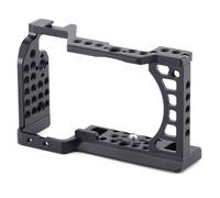 OURHZTB Marco protector de jaula de conejo de metal para Sony A6000/A6100/A6300/A6400/A6500, jaula de cámara para Sony Alpha A6400 A6500 con puntos de montaje de rosca de 1/10.2 cm 3/20.3 cm y zapata