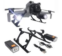OURHZTB Tren de aterrizaje con luces de vuelo nocturno para dron DJI Mini 5 Pro