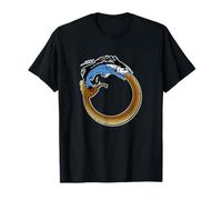 Ouroboros Comiendo Trucha Arco Iris Tiempo Vuela Cuando Pesca Camiseta