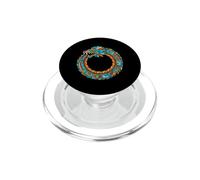 Ouroboros Quetzalcóatl Serpiente Emplumada Arte Maya Azteca PopSockets PopGrip para MagSafe