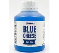 OURONS Blue Cheese Fishing Bait 250 ml - Glug o remojo grueso translúcido