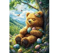 Ours en Peluche Avec Des œufs de Pâques Puzzle 1000 Piezas Cartón Resistente para Coleccionistas Mitos fantásticos Entretenimiento Toda La Familia Mejora Memoria Pack Completo para Navidad 1000 PCS