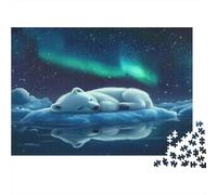 Ours Polaire endormi 70x50cm/1000pcs Puzzles Adaptés Aux Adultes Et Aux Personnes Âgées De 14 ANS Et Plus