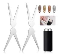 OuryTech Cat Eye Magnet, 3 piezas de accesorios para diseño de uñas, imán Cat Eye para uñas, imán Nail Art para efecto French, imán para esmalte de uñas Cat Eye Gel, diseño de uñas DIY para casa,