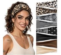 OuryTech Diademas Deportivas para Mujer, 8 Piezas Antideslizantes Absorbentes de Humedad, Telas Elásticas Flexibles, Múltiples Colores para Moda, Deporte, Yoga, Correr y Uso Diario