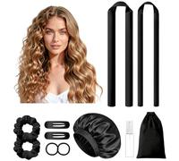 OuryTech Heatless Curls, Rulos sin Calor & Rizos Nocturnos, Set de Rulos sin Calor con 2 Tamaños, Gorra, Scrunchies y Clips para Mujeres, 11 piezas