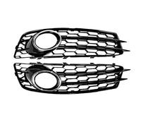 OUSDUO 8P0807682 Luz Antiniebla Parachoques Delantero Coche Lámpara Rejilla Cubierta Parrilla Rejilla Frontal Malla Para A3 8P Para S-line 2009-2012 (With Chrome)