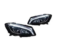 OUSDUO Faro Delantero LED Para Benz W117 CLA CLA260 2014-2020 Luces Carretera Intermitentes DRL Luz Proyector Angel Eye(Yellow light)