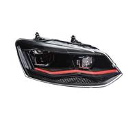 OUSDUO Faros Delanteros DRL Con Lente De Proyector Para VW Para POLO 2011-2018(Red)