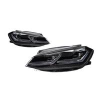 OUSDUO Faros Delanteros LED Con Lente De Proyector De Señal DRL Para VW Para Golf 7.5 GTI 2018-2020(Plata,RHD)